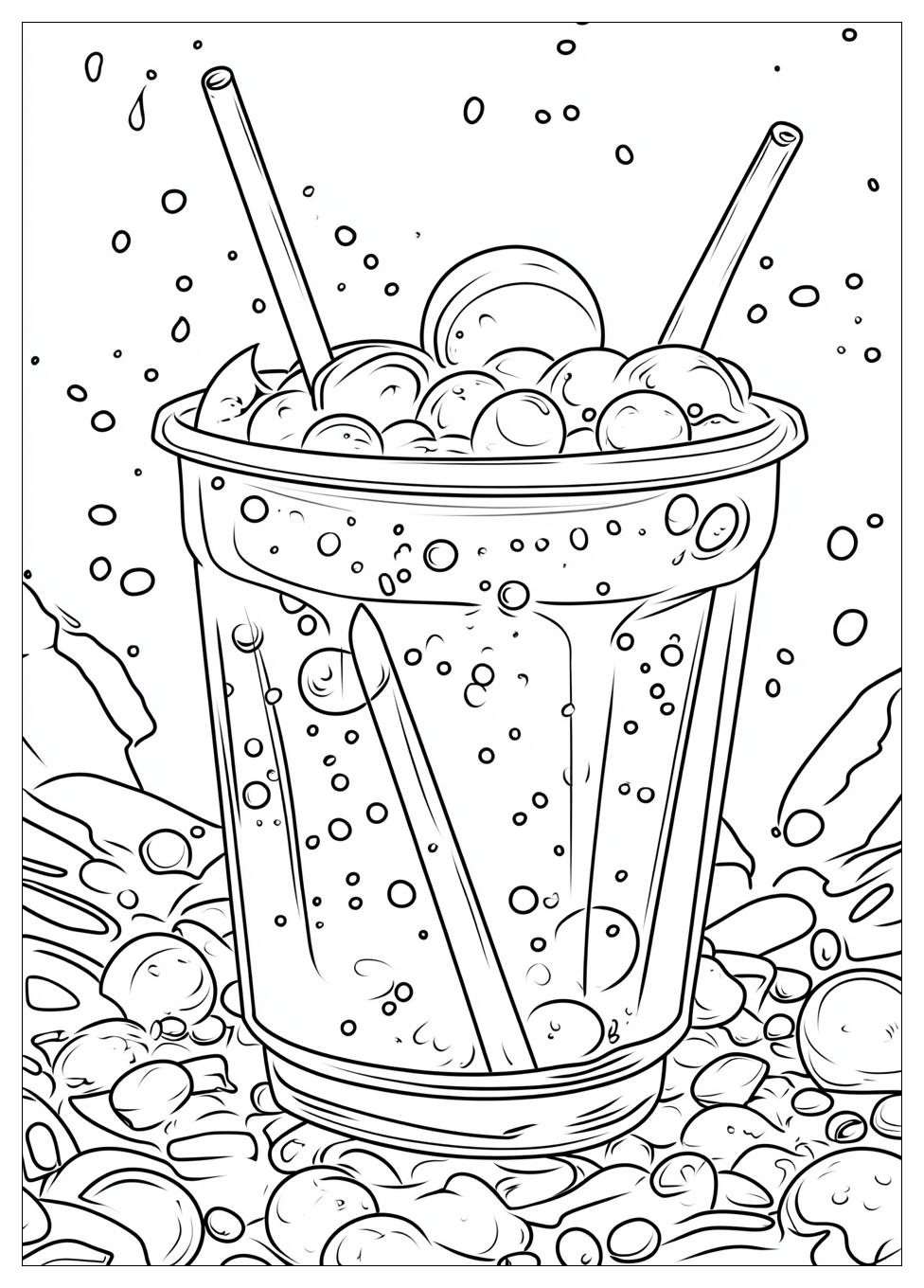 Cute Bubble Tea Ausmalbilder 24