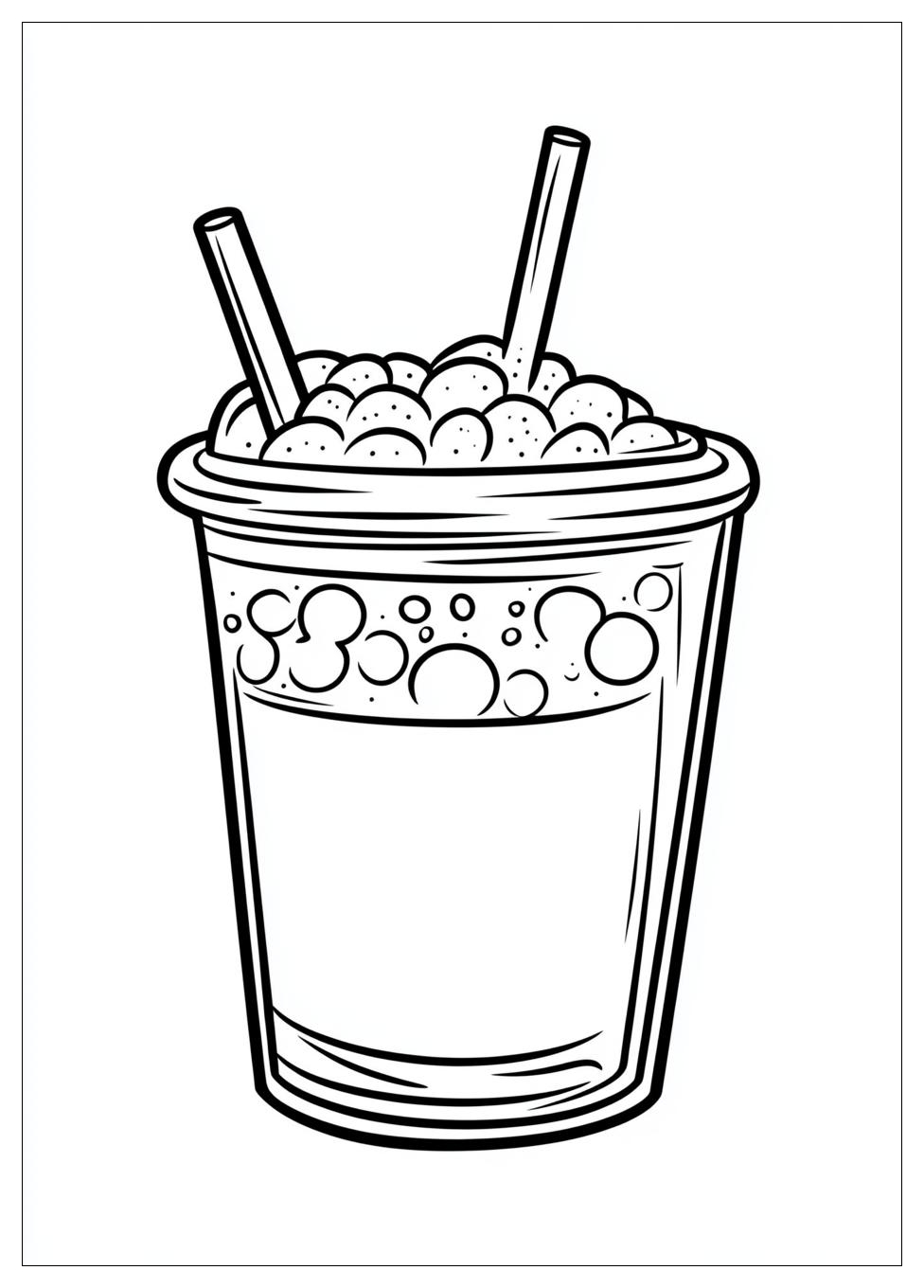 Cute Bubble Tea Ausmalbilder 3