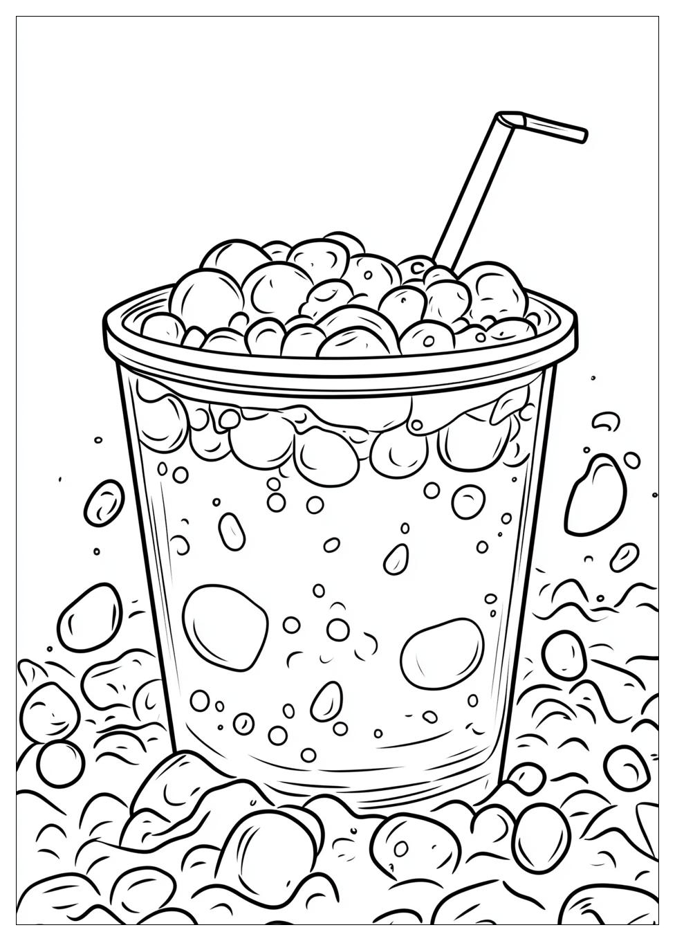 Cute Bubble Tea Ausmalbilder 4
