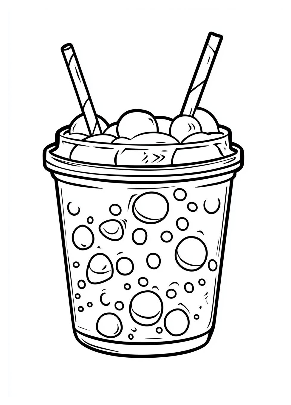 Cute Bubble Tea Ausmalbilder 5