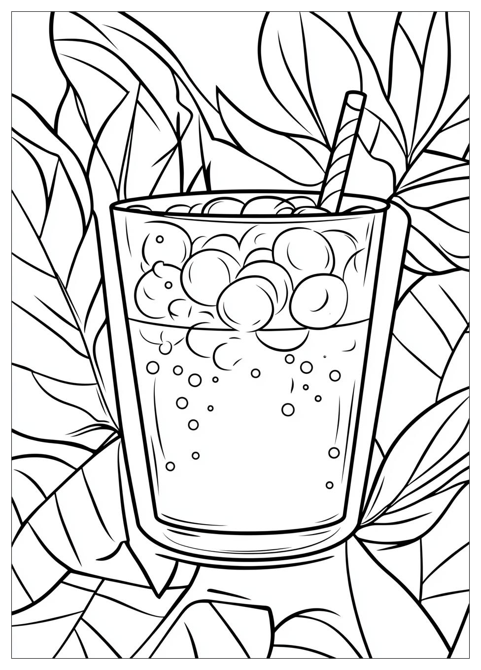 Cute Bubble Tea Ausmalbilder 6