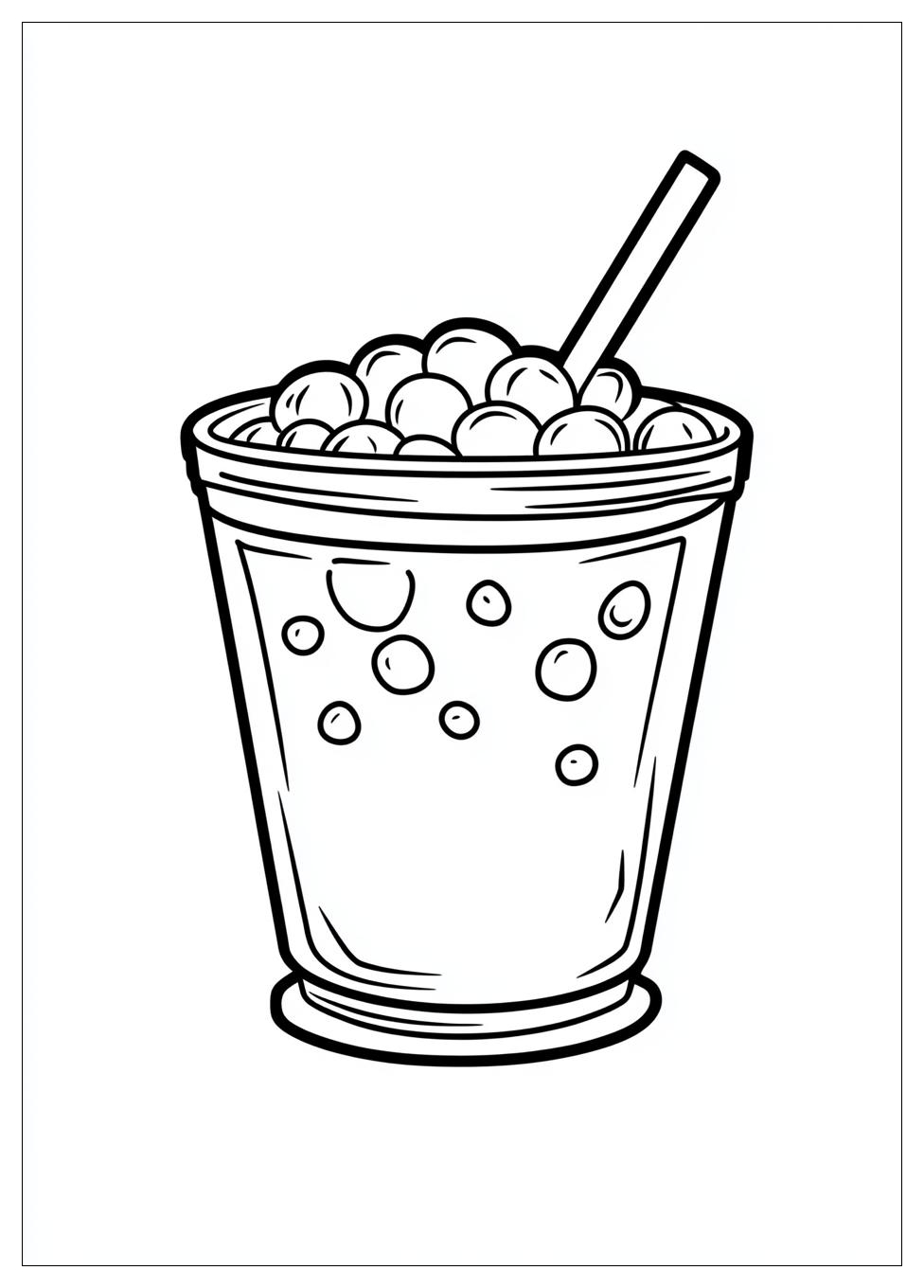 Cute Bubble Tea Ausmalbilder 7