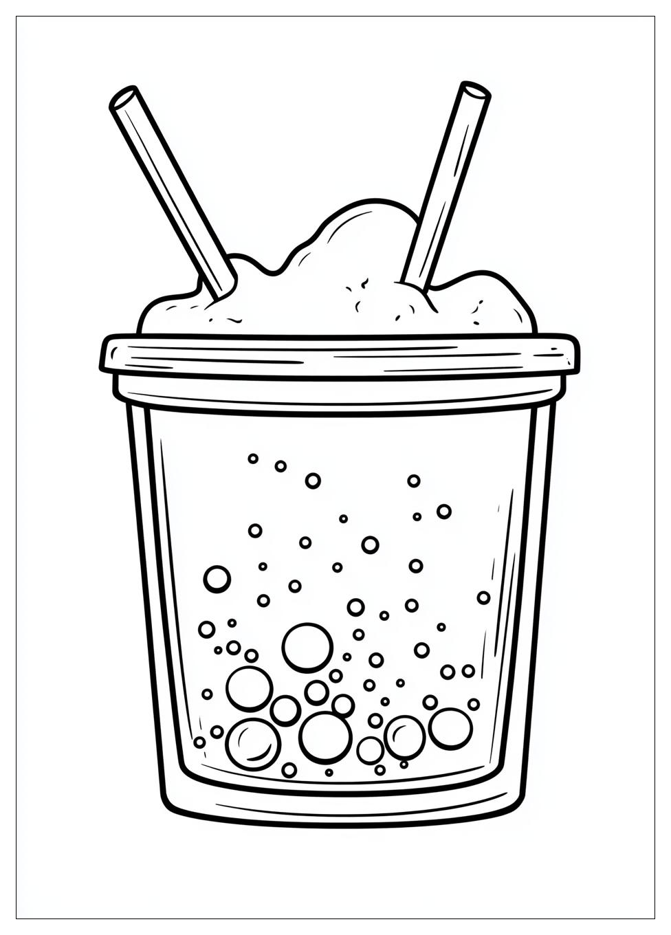 Cute Bubble Tea Ausmalbilder 8