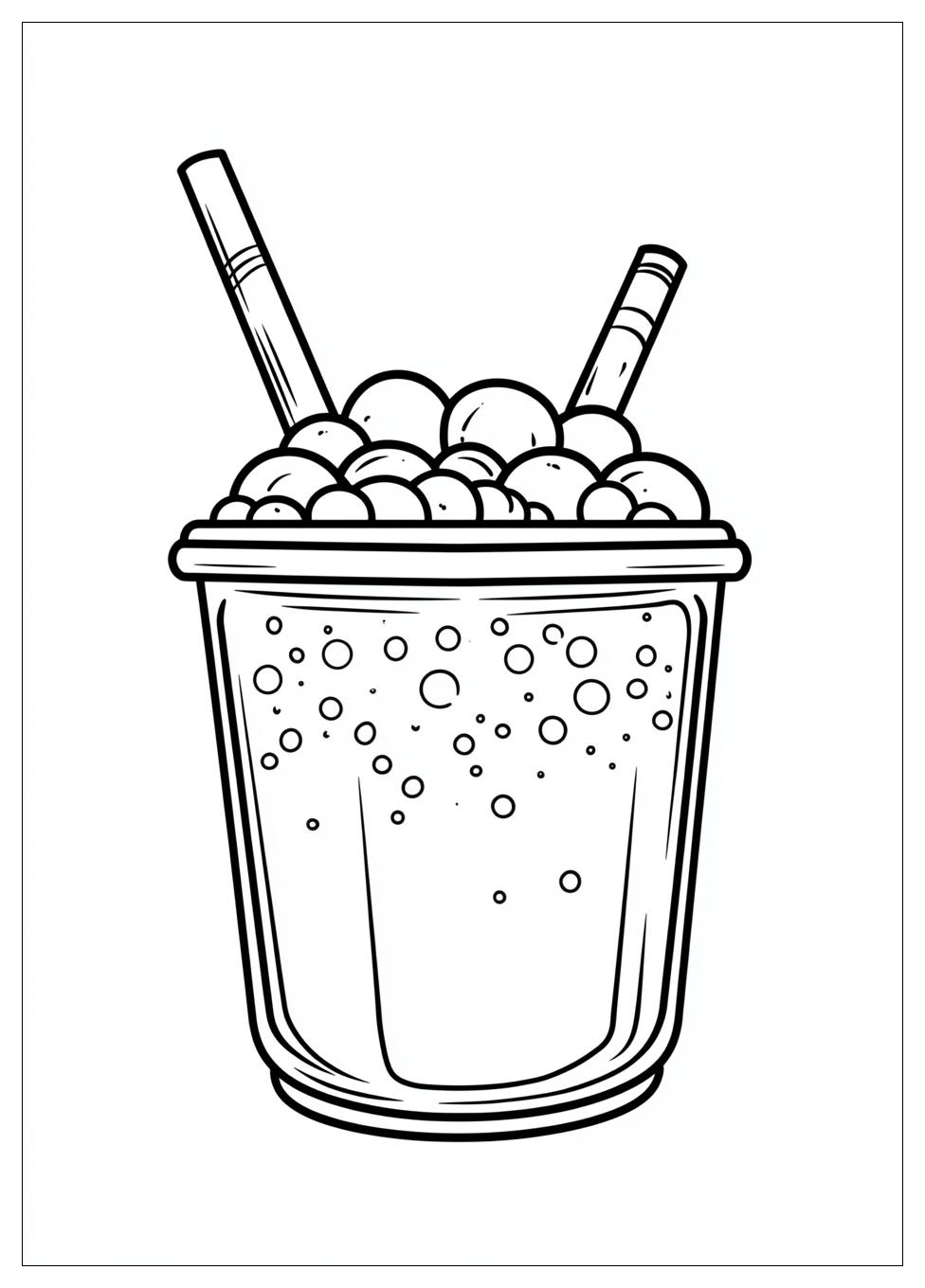 Cute Bubble Tea Ausmalbilder 9