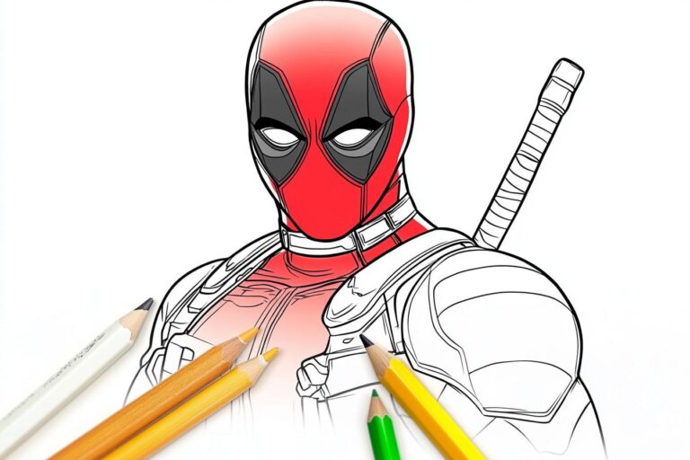 Deadpool Ausmalbilder : Malen mit dem Antihelden