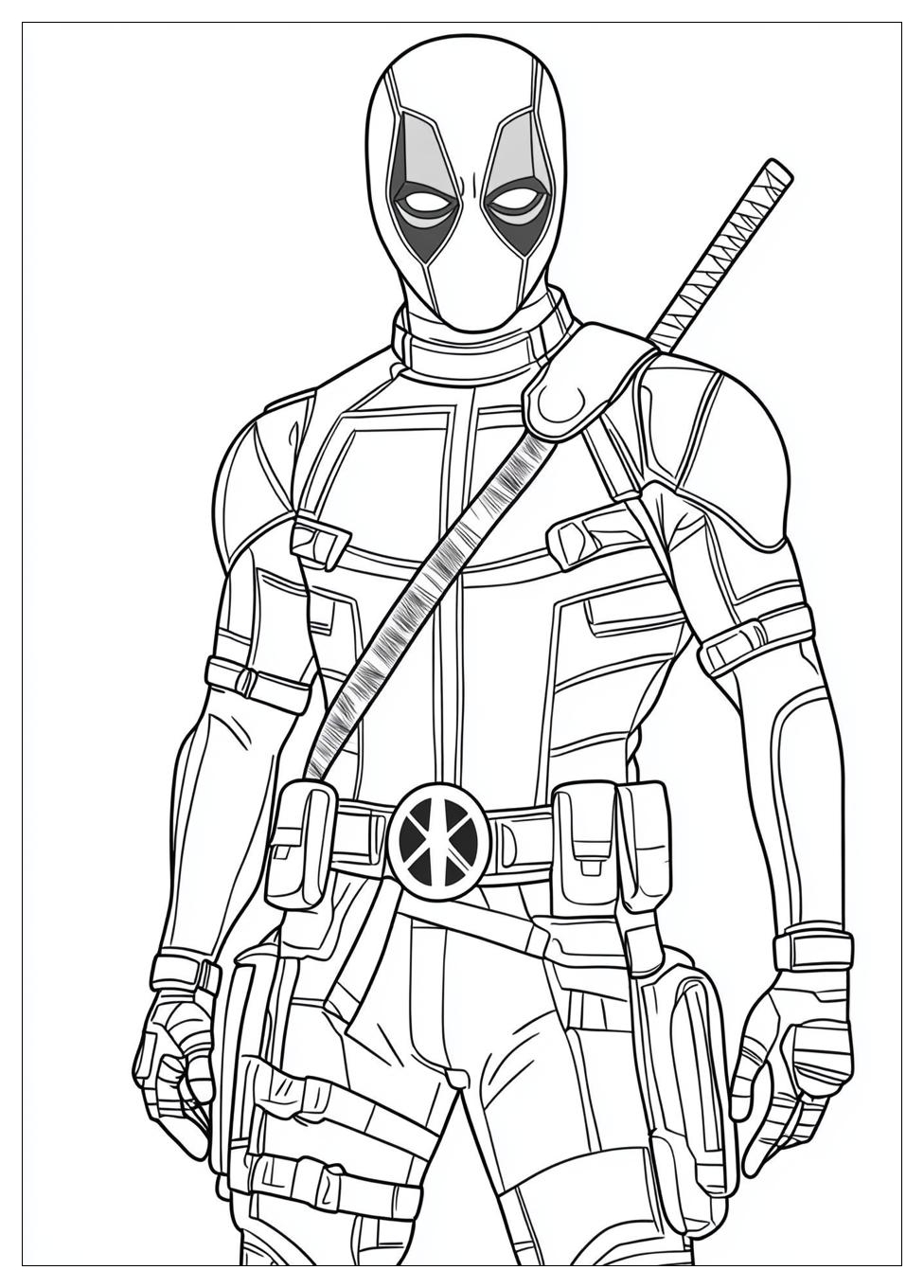 Deadpool Ausmalbilder 12