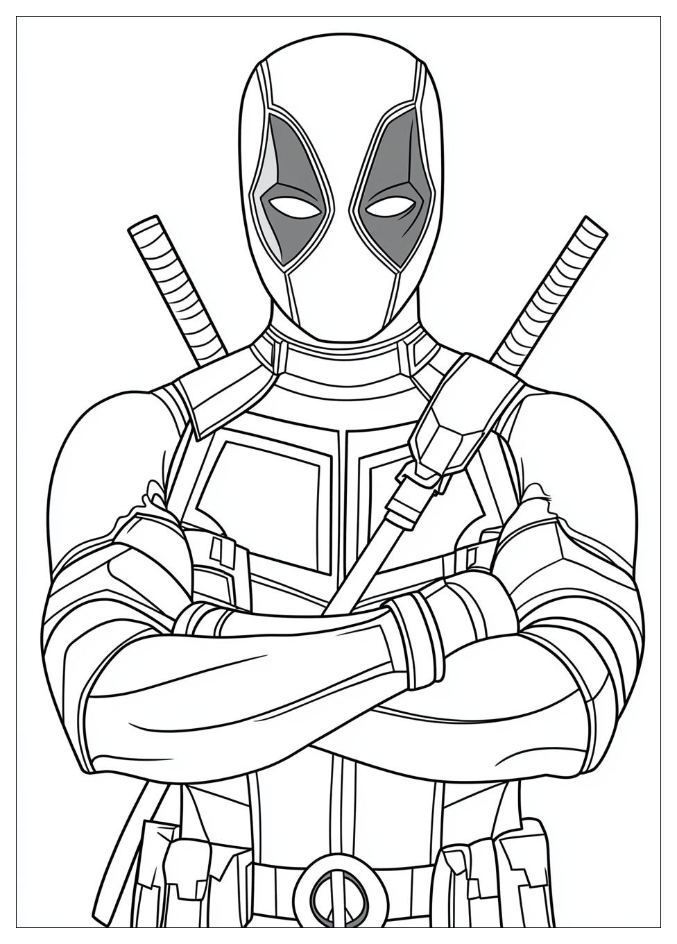 Deadpool Ausmalbilder 14