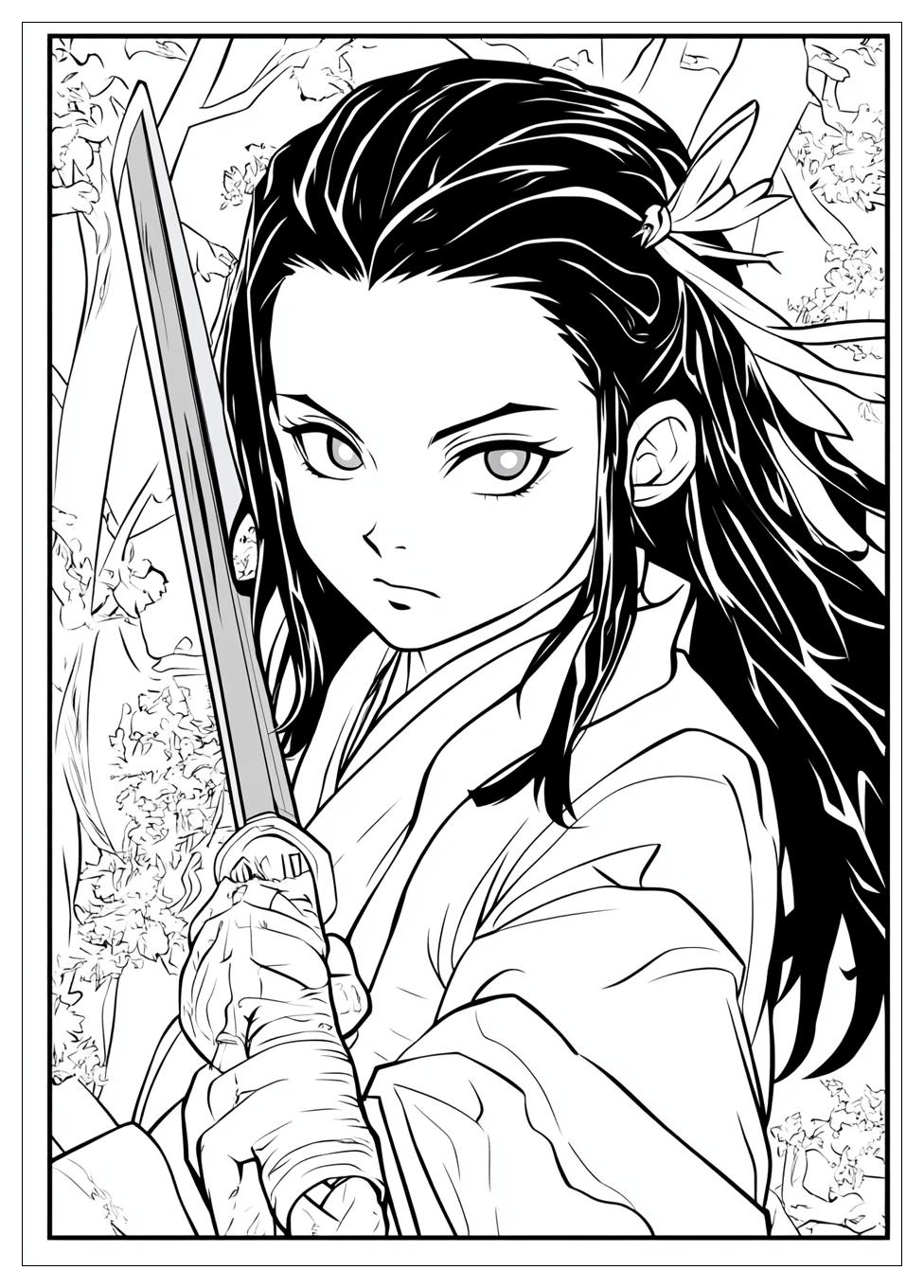 Demon Slayer Nezuko Ausmalbilder 12