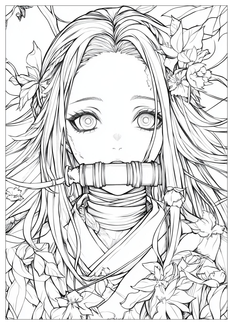 Demon Slayer Nezuko Ausmalbilder 15