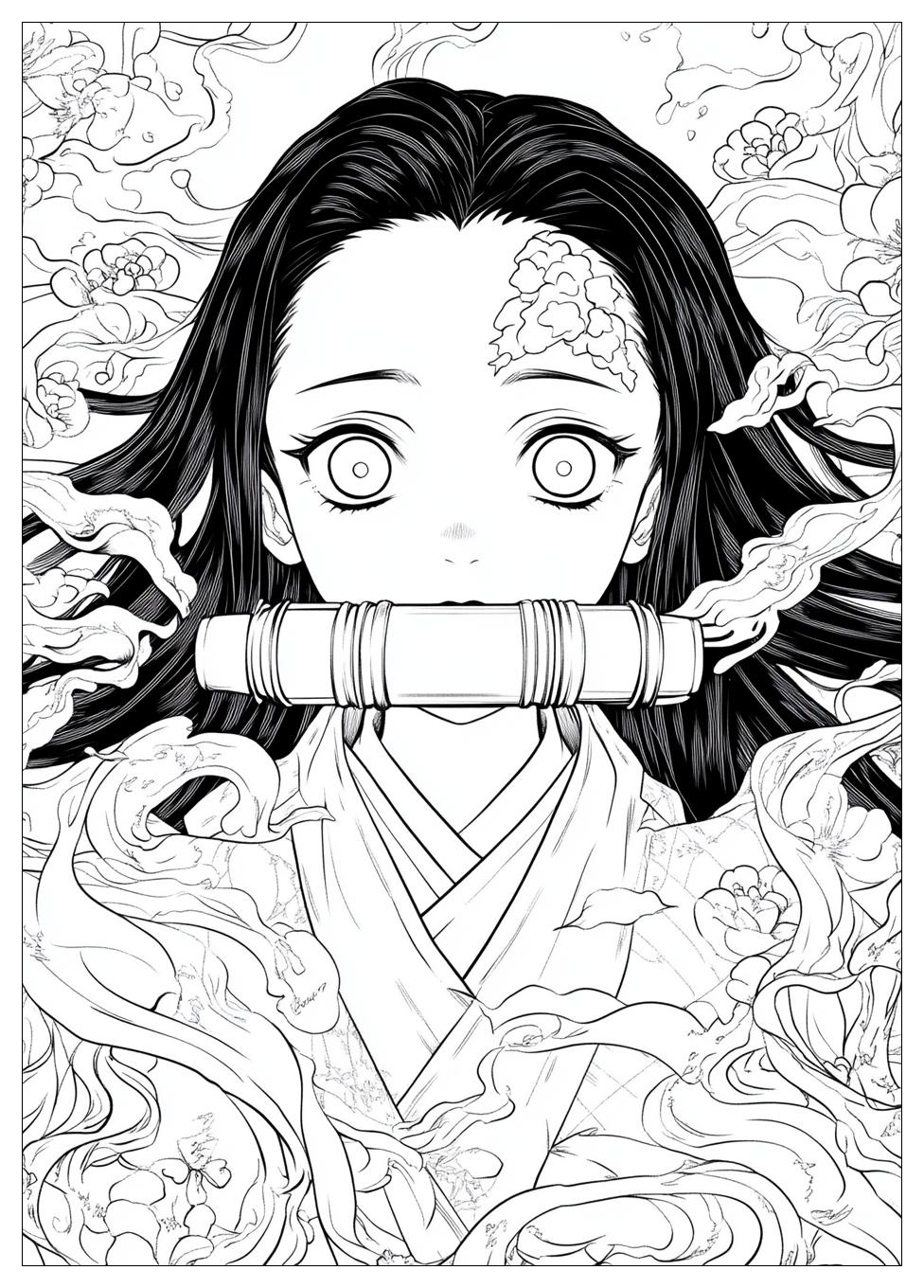 Demon Slayer Nezuko Ausmalbilder 19