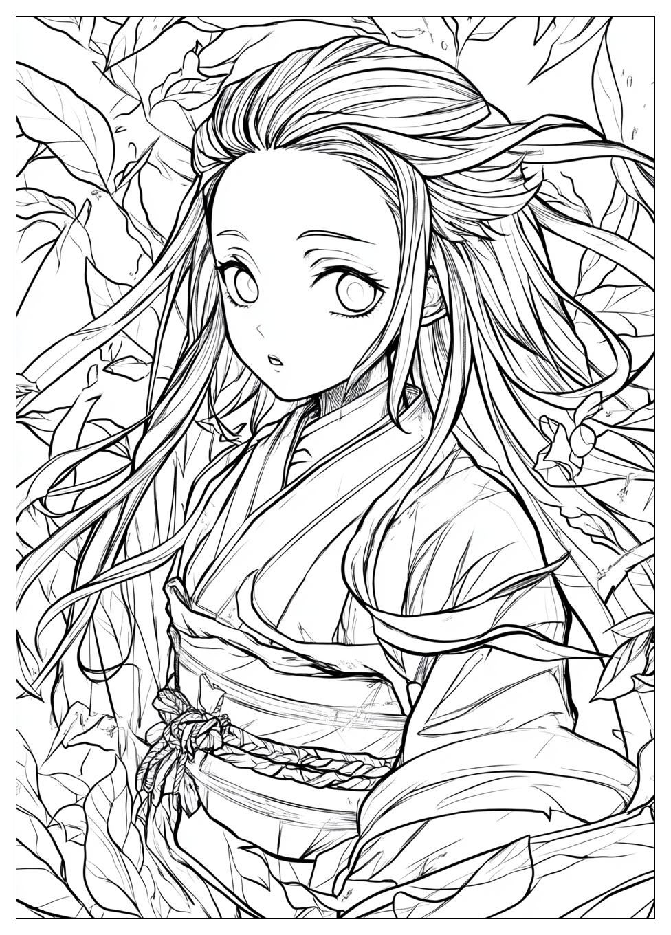 Demon Slayer Nezuko Ausmalbilder 21