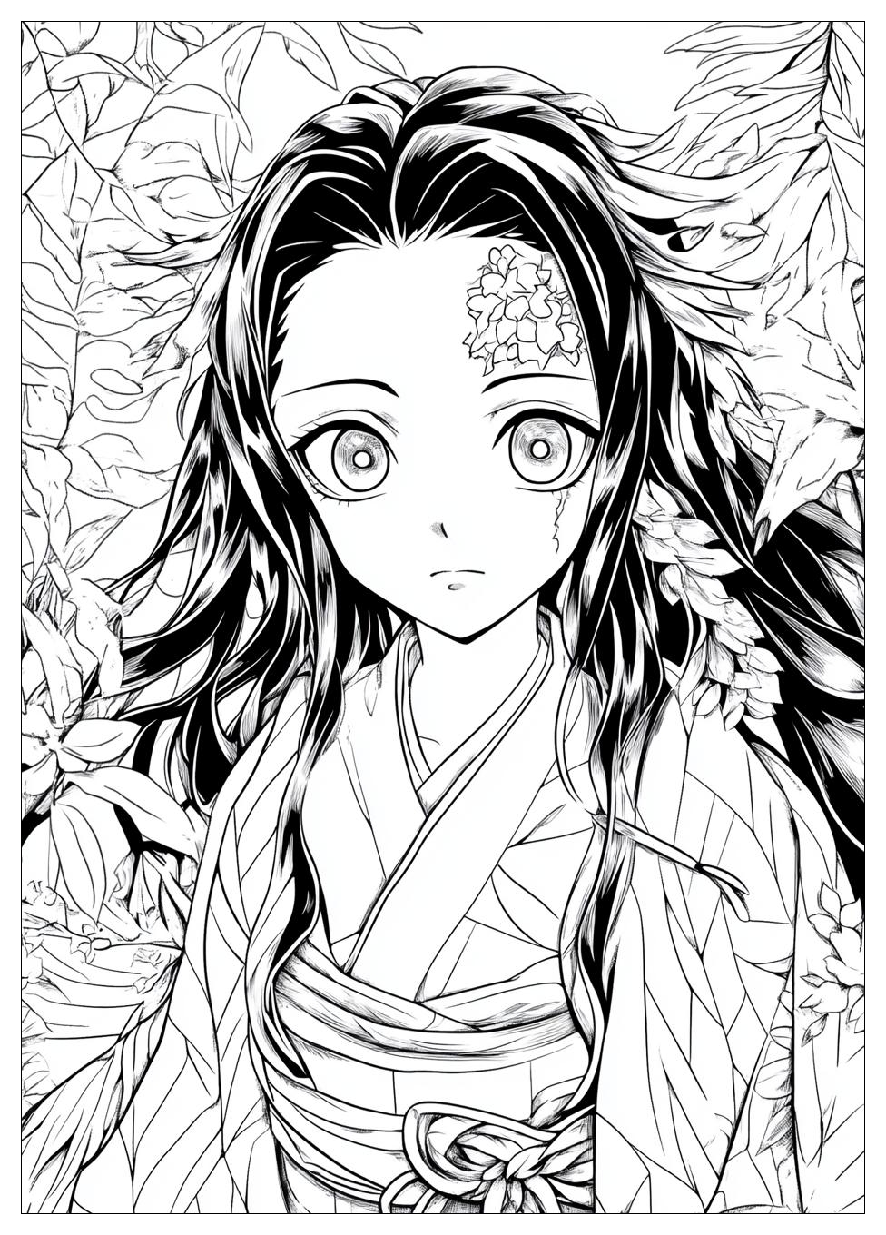 Demon Slayer Nezuko Ausmalbilder 23