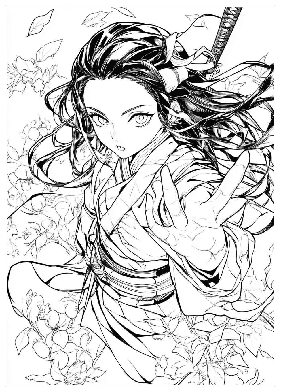 Demon Slayer Nezuko Ausmalbilder 24