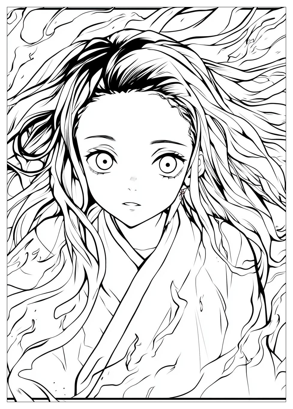 Demon Slayer Nezuko Ausmalbilder 3