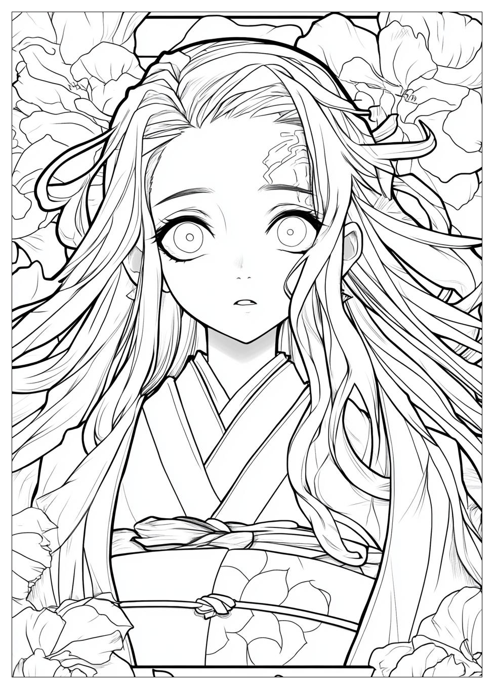 Demon Slayer Nezuko Ausmalbilder 4