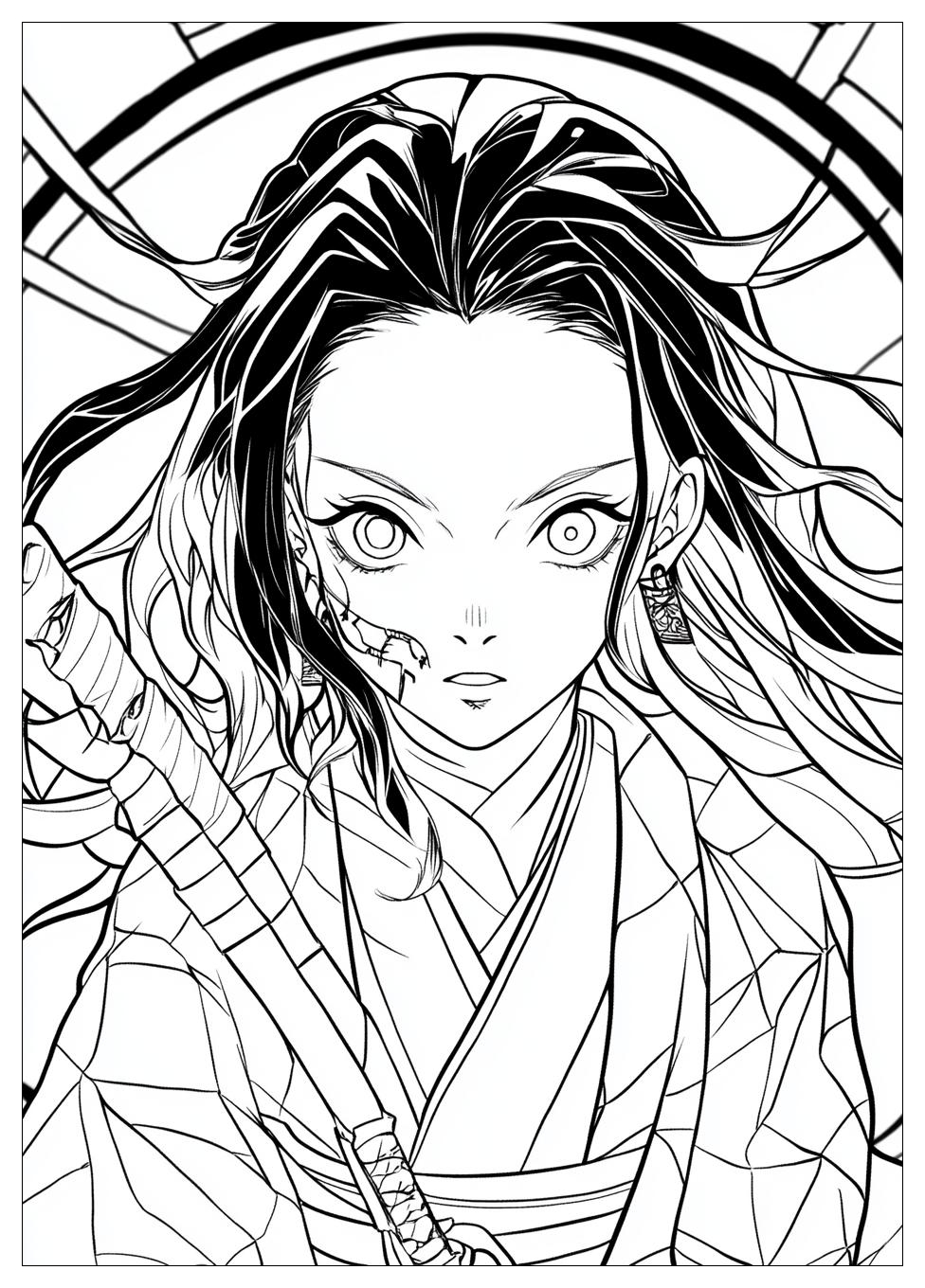 Demon Slayer Nezuko Ausmalbilder 5