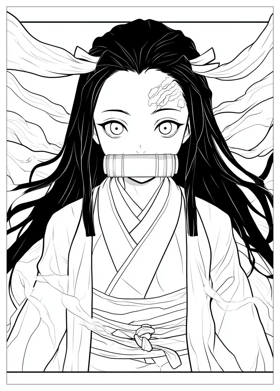 Demon Slayer Nezuko Ausmalbilder 8