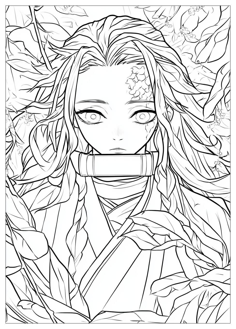 Demon Slayer Nezuko Ausmalbilder 9