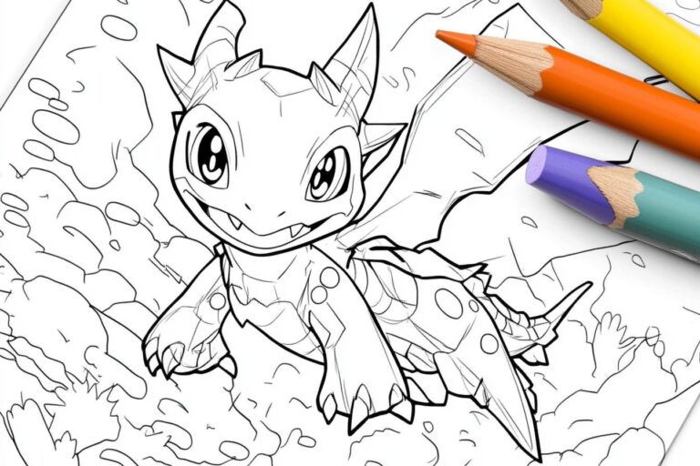Digimon Ausmalbilder : Digitale Monster zum Ausmalen