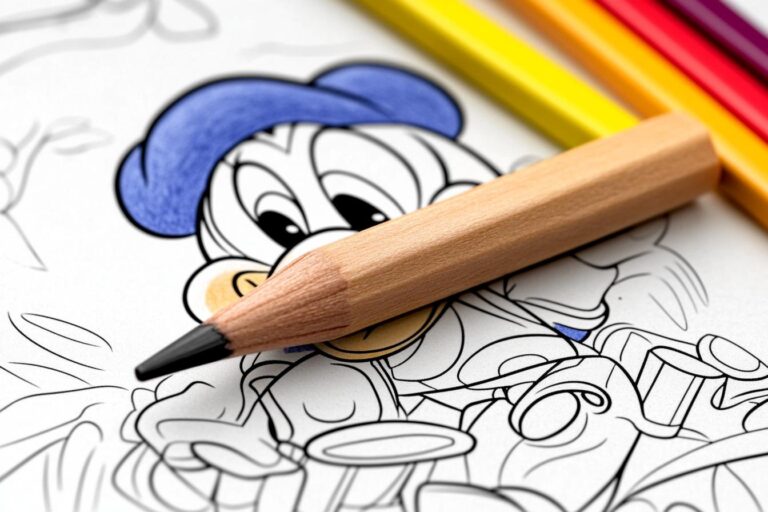 Donald Duck Ausmalbilder : Malen mit Donald Duck – Spaß und Entspannung für alle