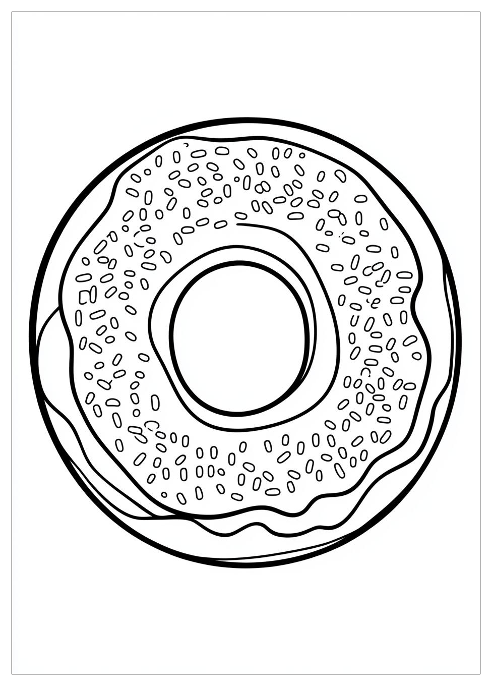 Donut Ausmalbilder 1