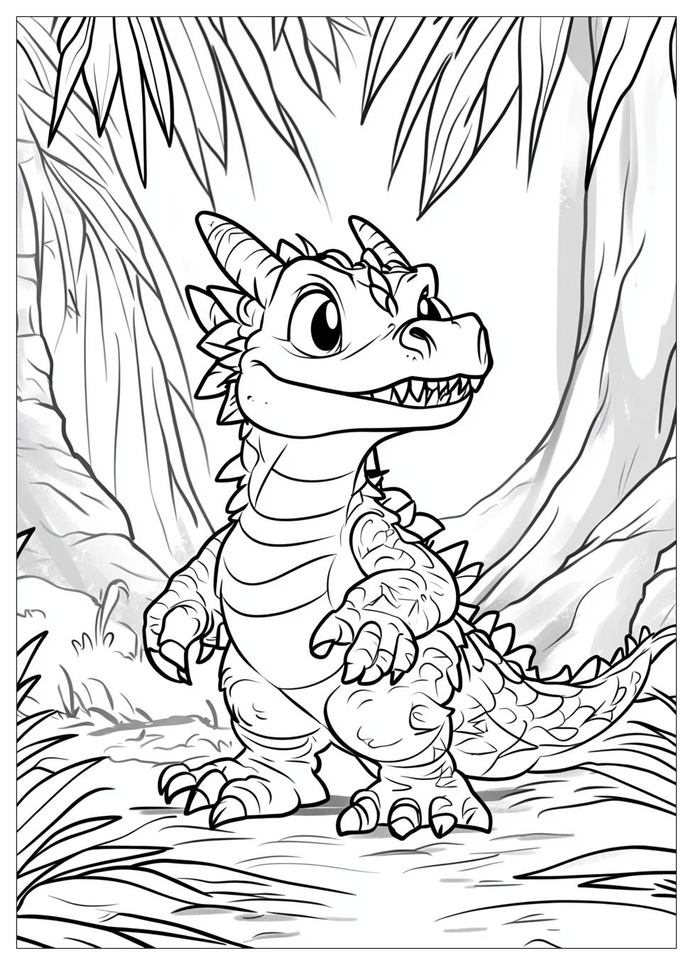 Drache Kokosnuss Ausmalbilder 1