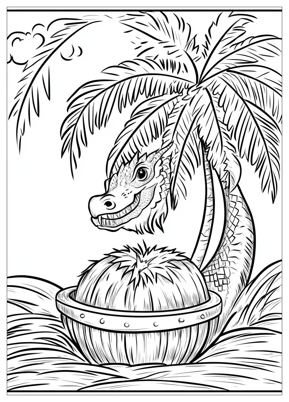 Drache Kokosnuss Ausmalbilder 17