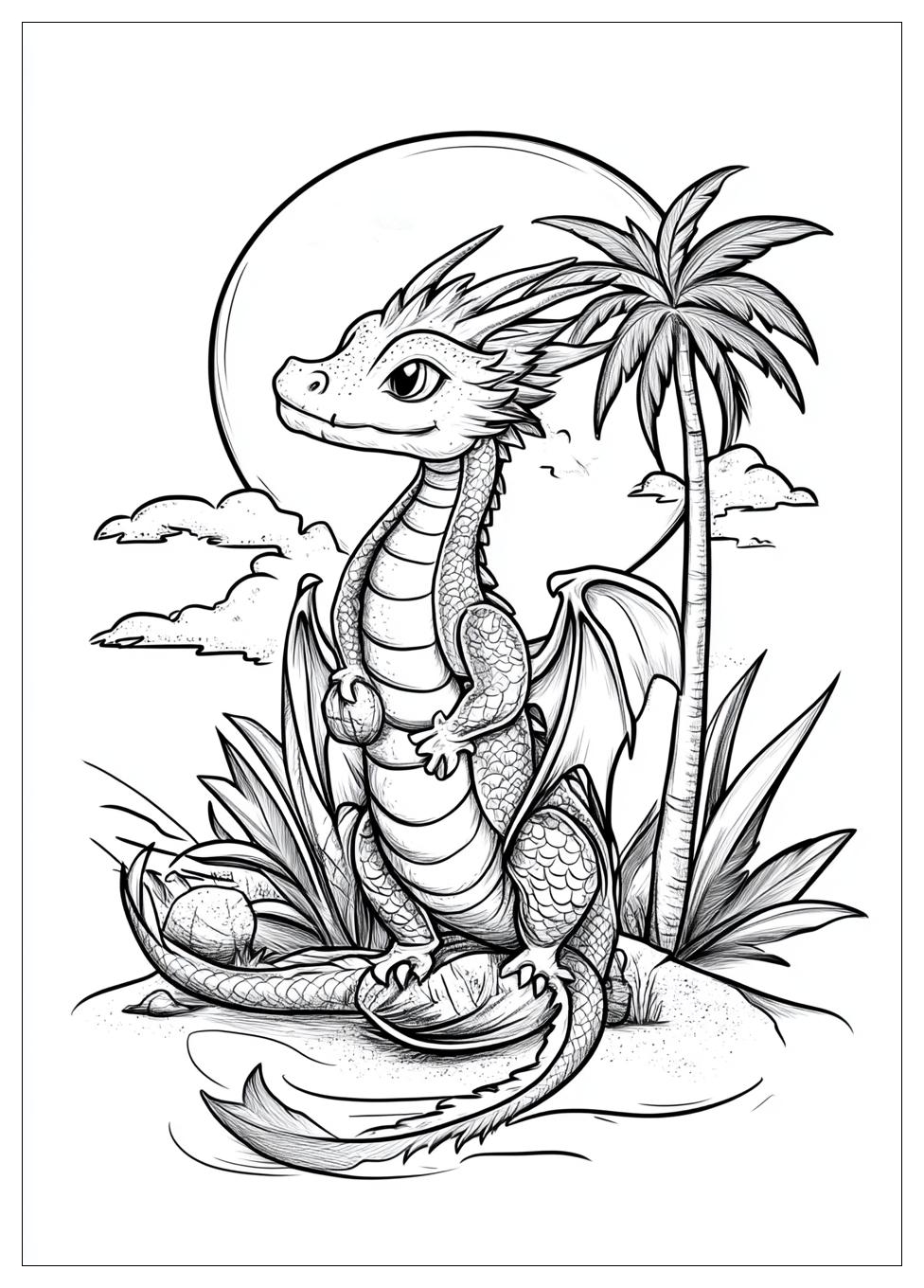 Drache Kokosnuss Ausmalbilder 4