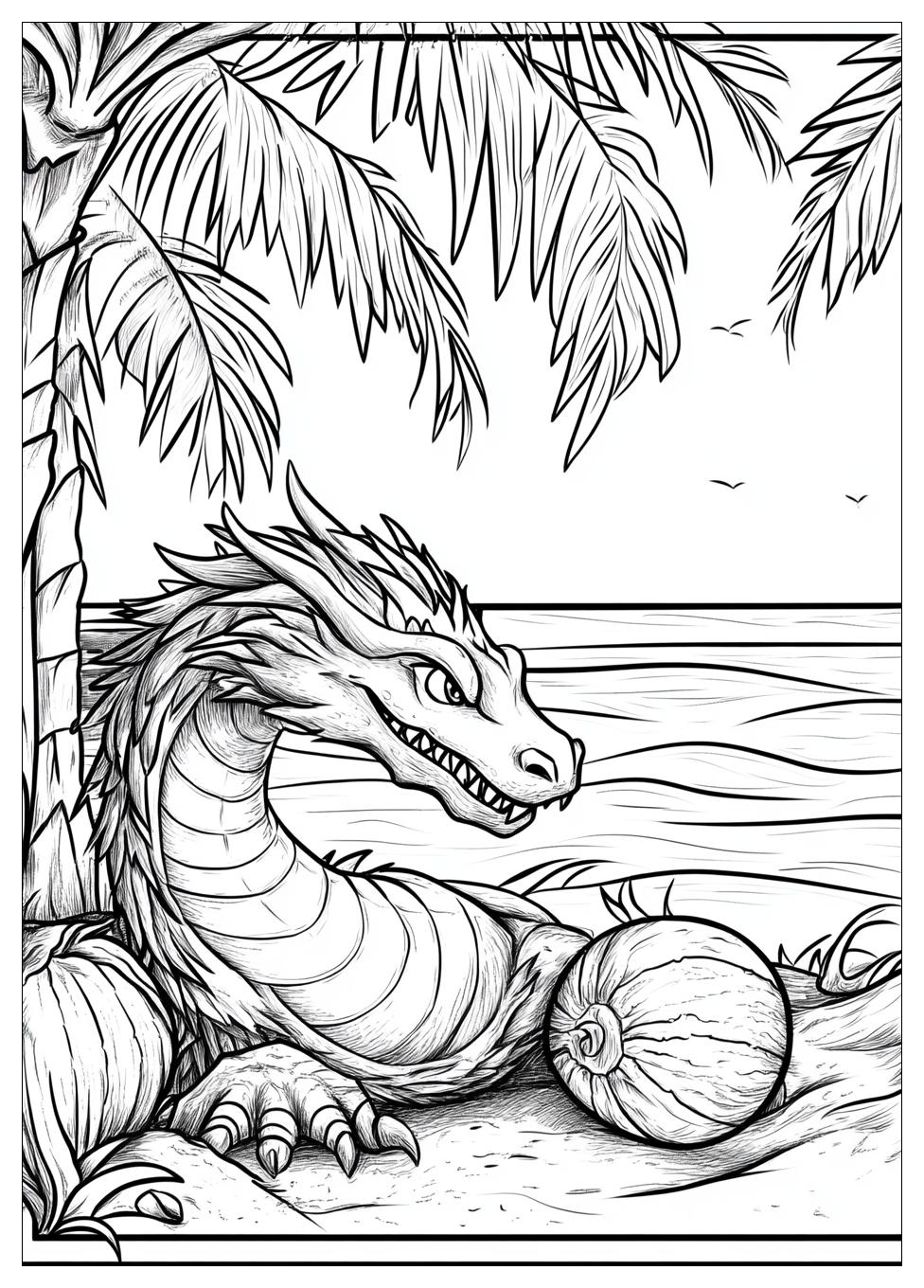 Drache Kokosnuss Ausmalbilder 7