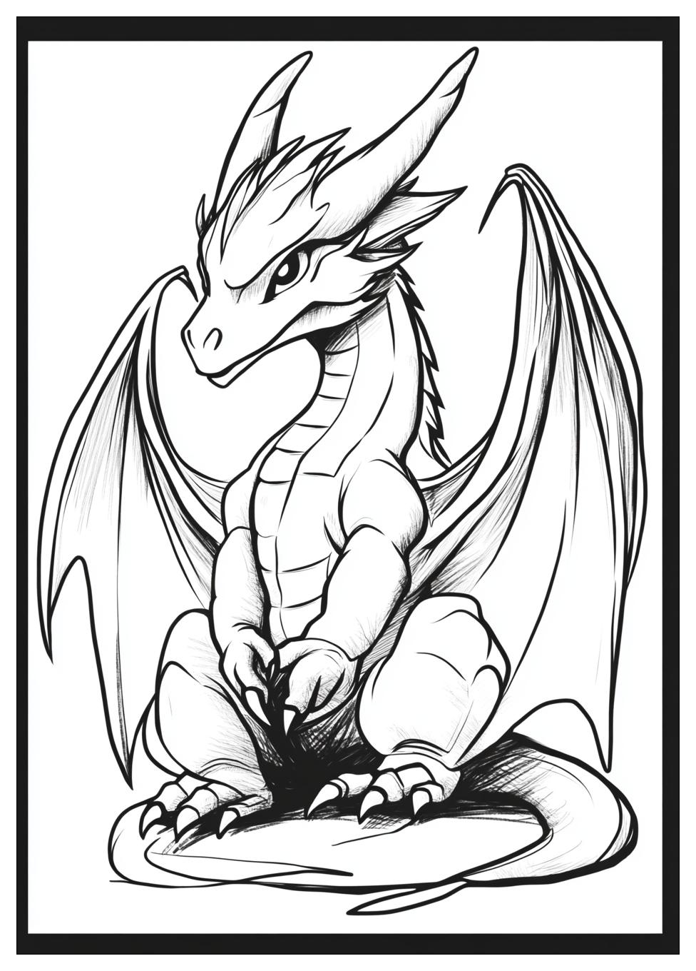 Dragons Ausmalbilder 8