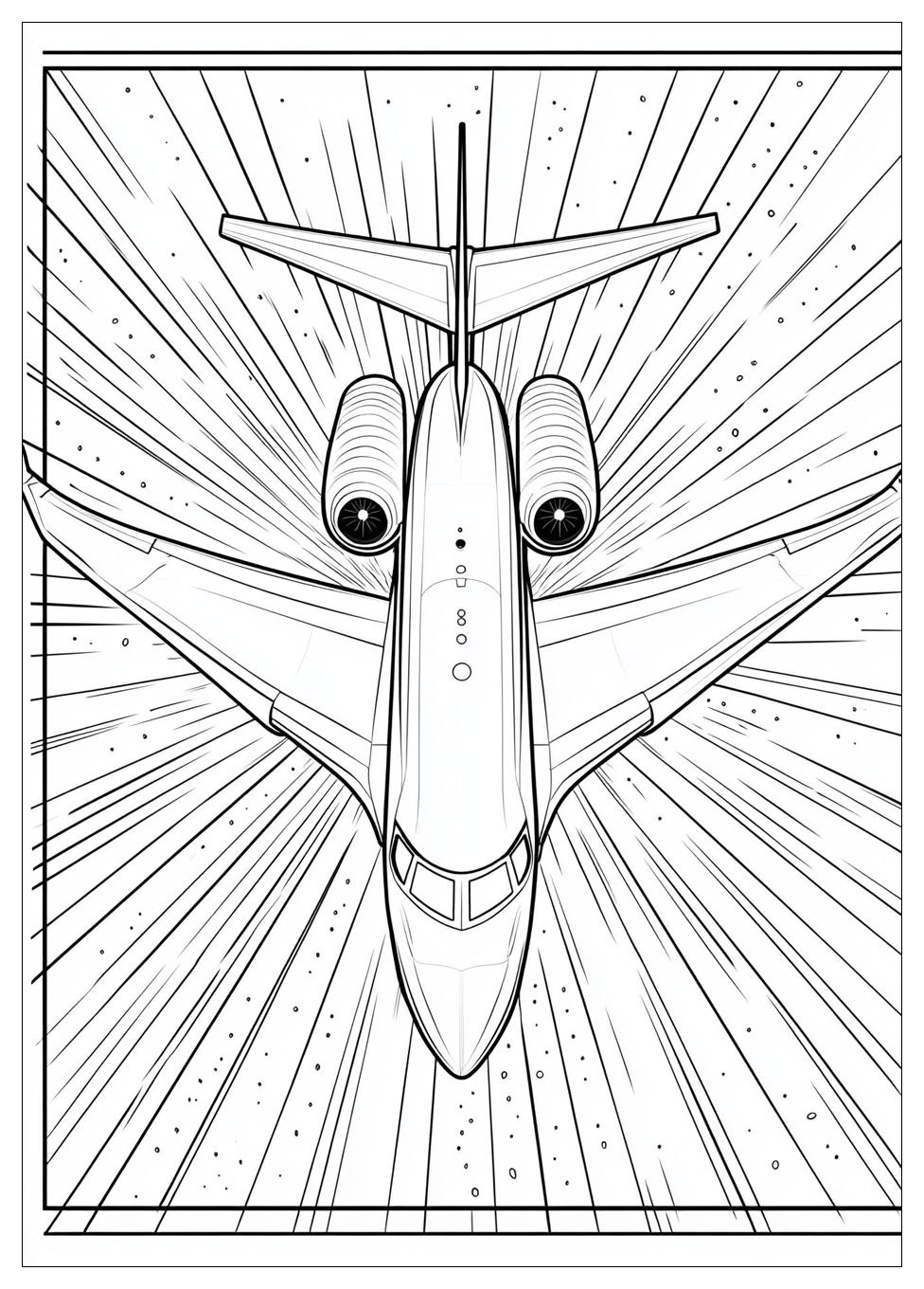 Düsenjet Ausmalbilder 1