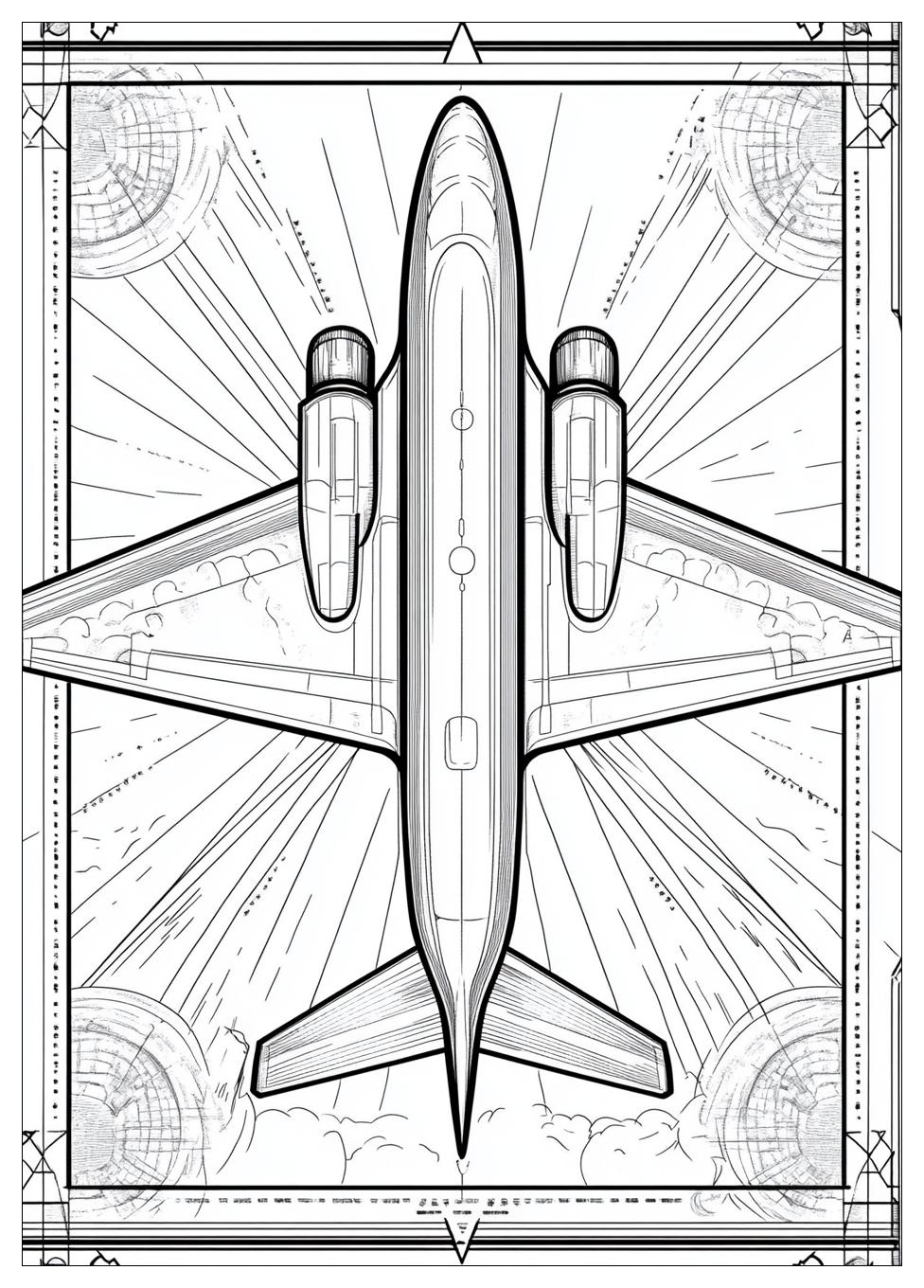 Düsenjet Ausmalbilder 21