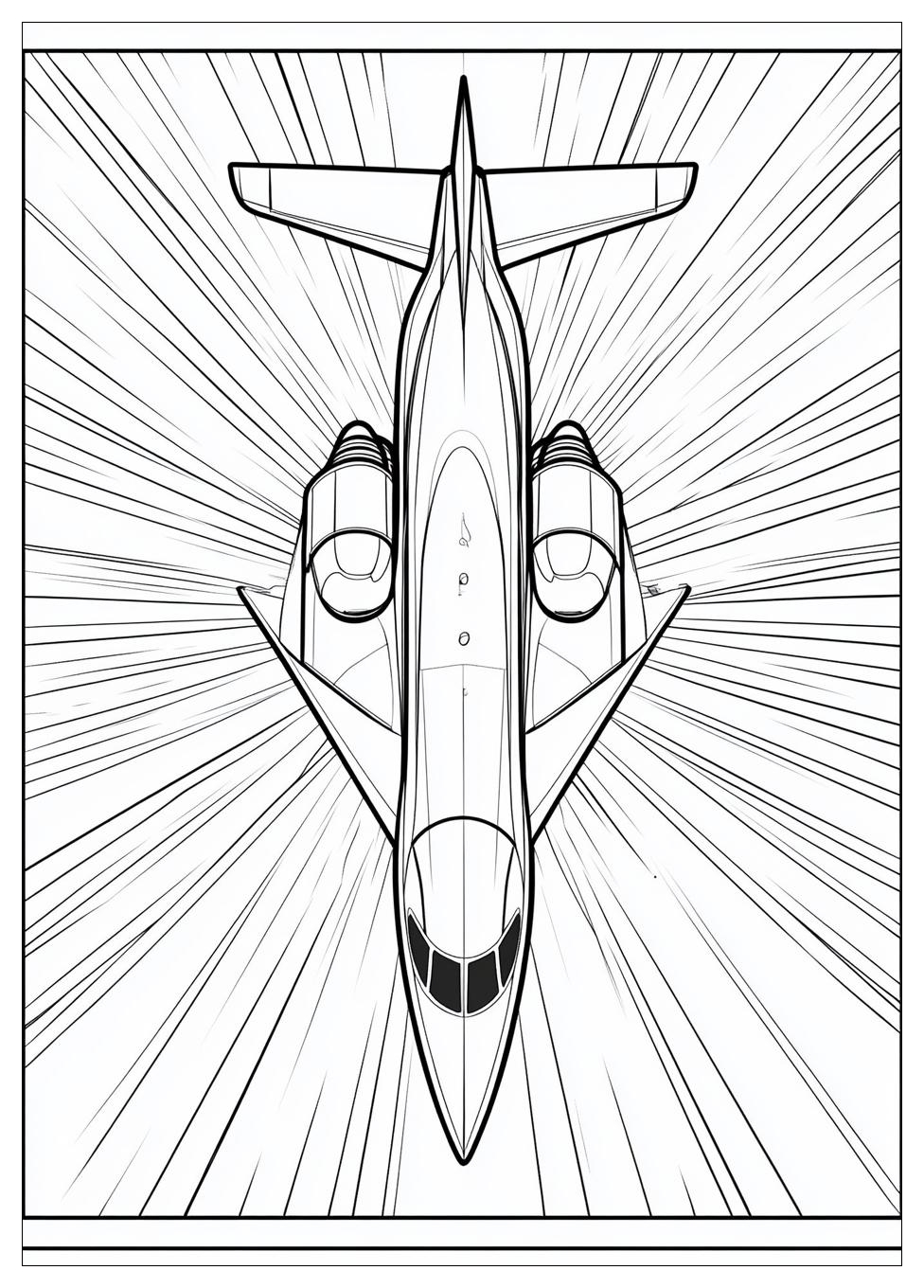 Düsenjet Ausmalbilder 3