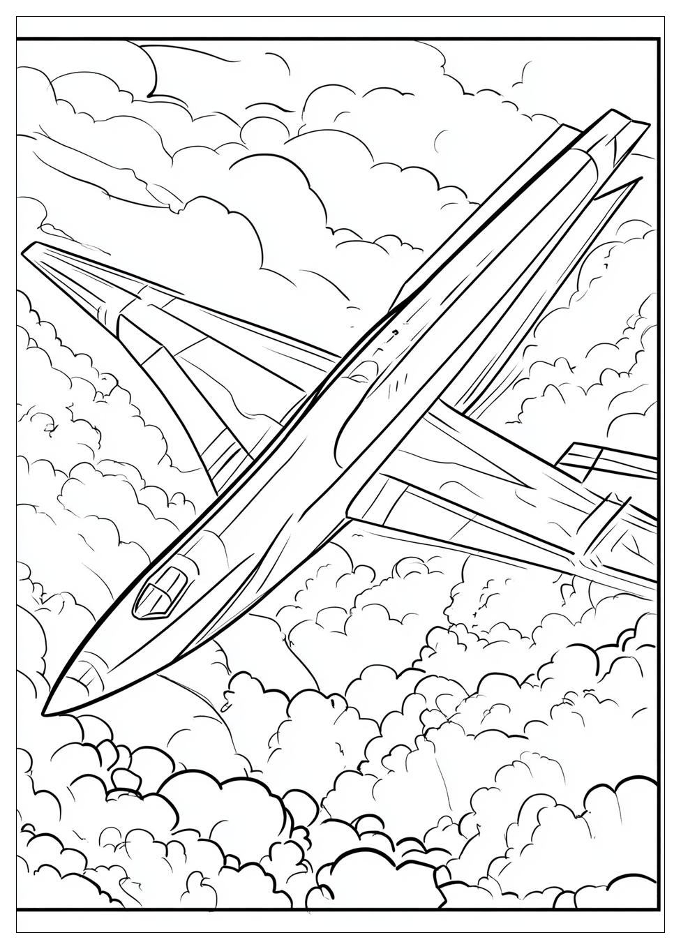 Düsenjet Ausmalbilder 4