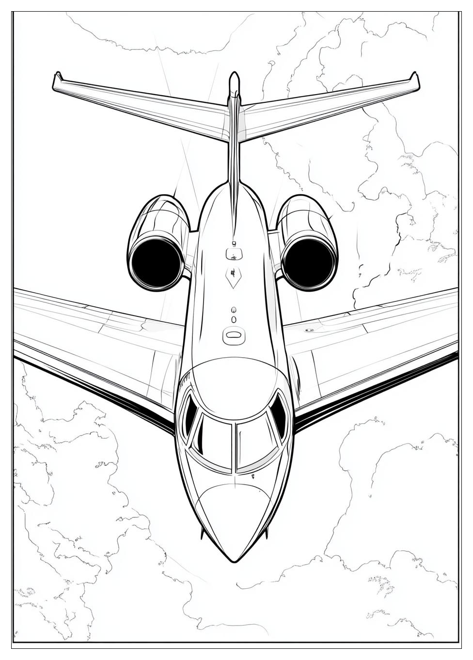 Düsenjet Ausmalbilder 5