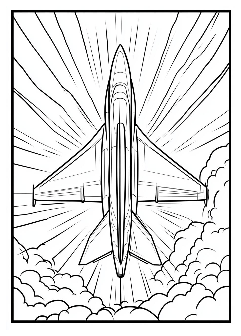 Düsenjet Ausmalbilder 6