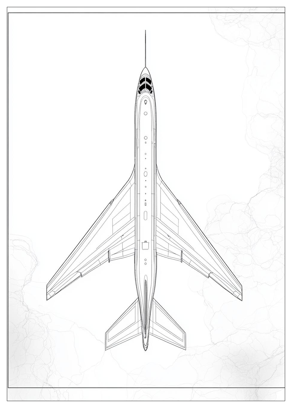 Düsenjet Ausmalbilder 7