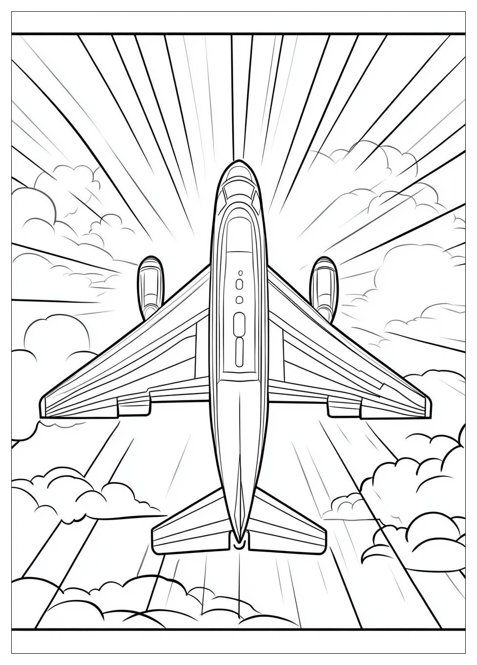 Düsenjet Ausmalbilder 9