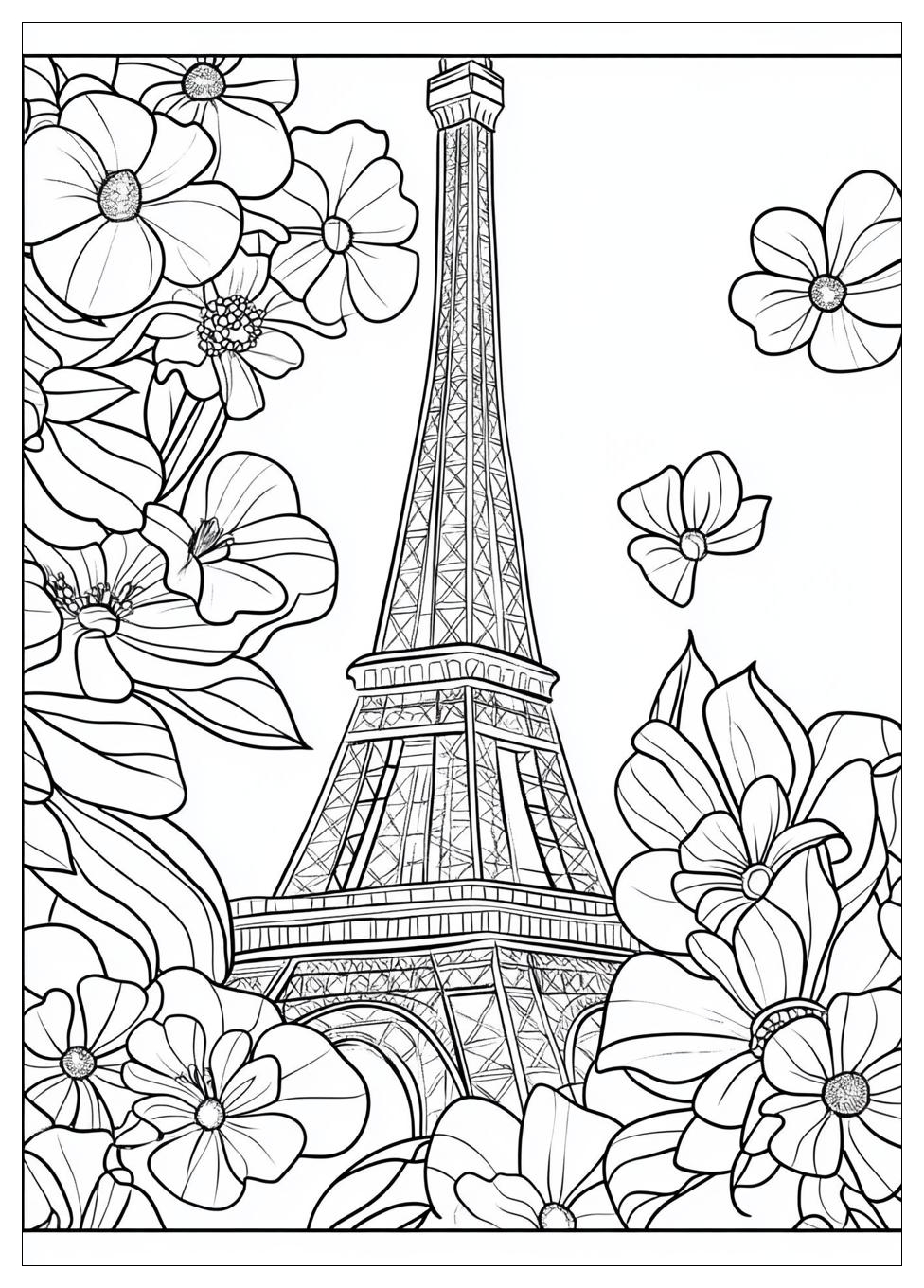 Eiffelturm Ausmalbilder 3