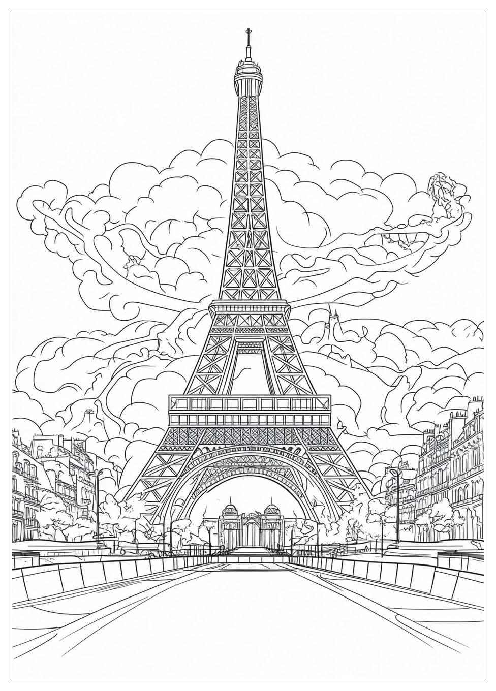 Eiffelturm Ausmalbilder 6