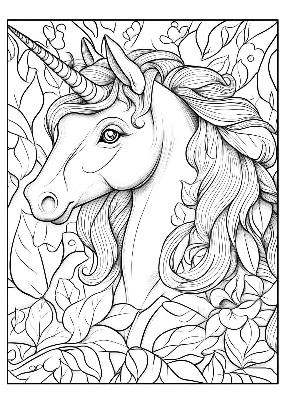 Einhorn Kopf Ausmalbilder 12