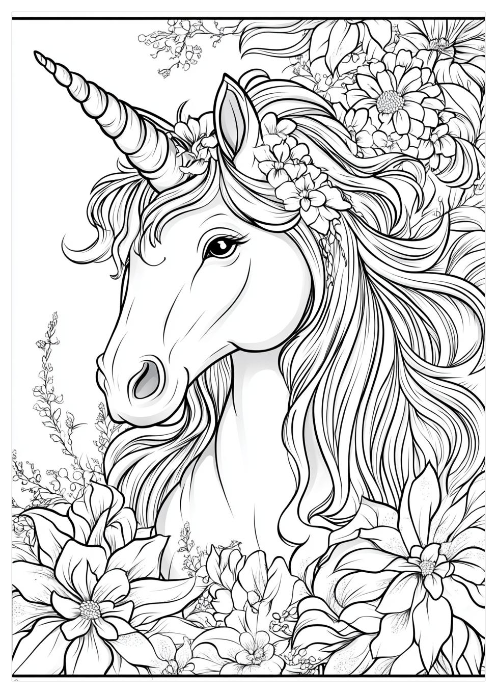 Einhorn Kopf Ausmalbilder 14