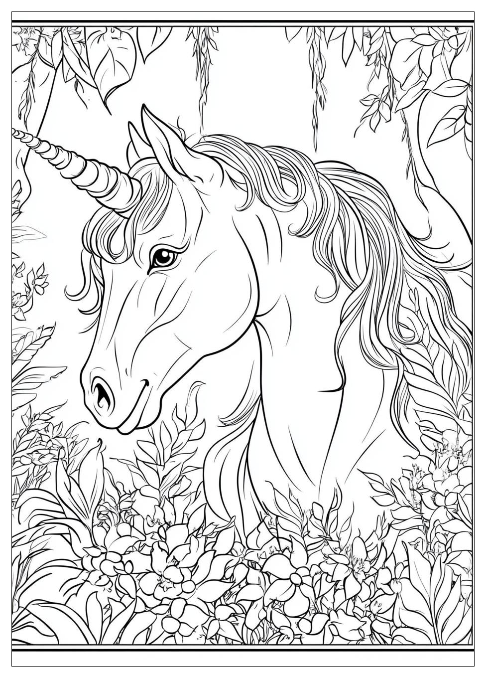 Einhorn Kopf Ausmalbilder 21