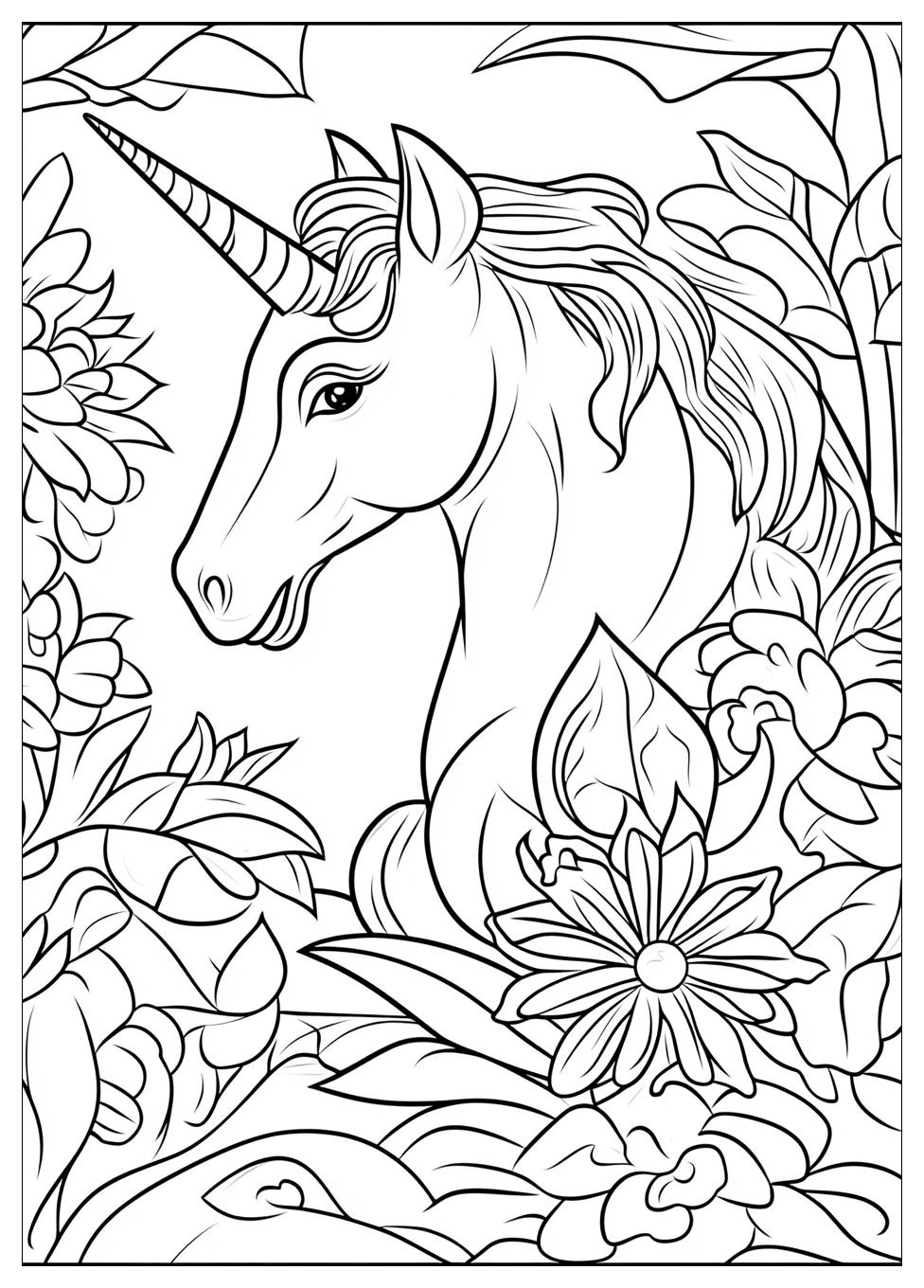 Einhorn Kopf Ausmalbilder 22