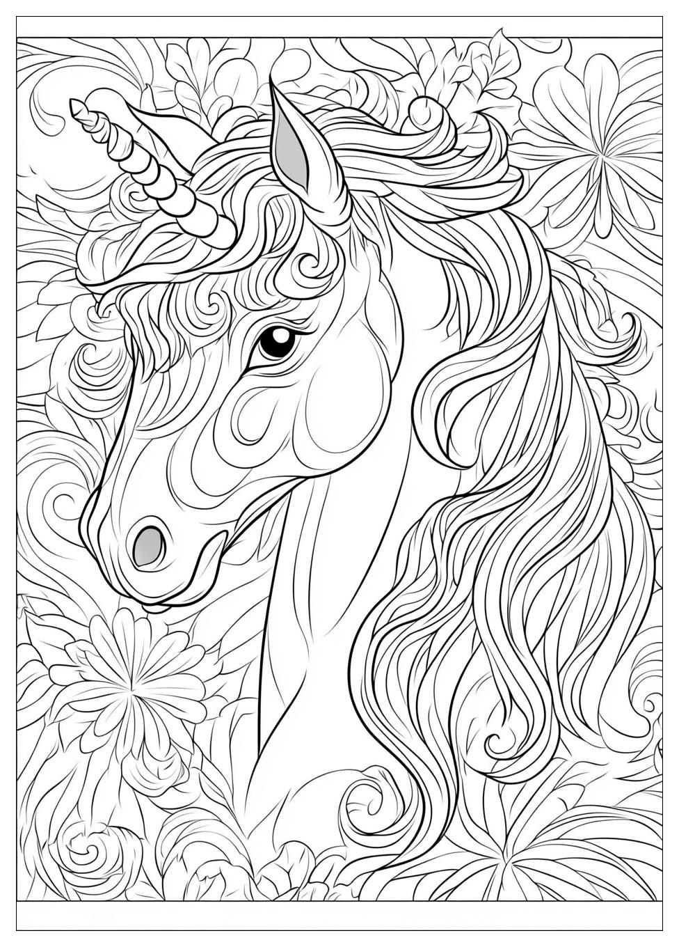 Einhorn Kopf Ausmalbilder 5