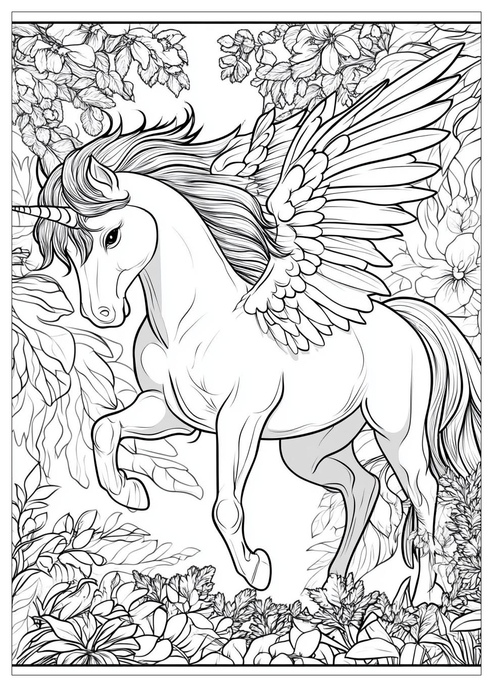 Einhorn Mit Flügeln Ausmalbilder 1