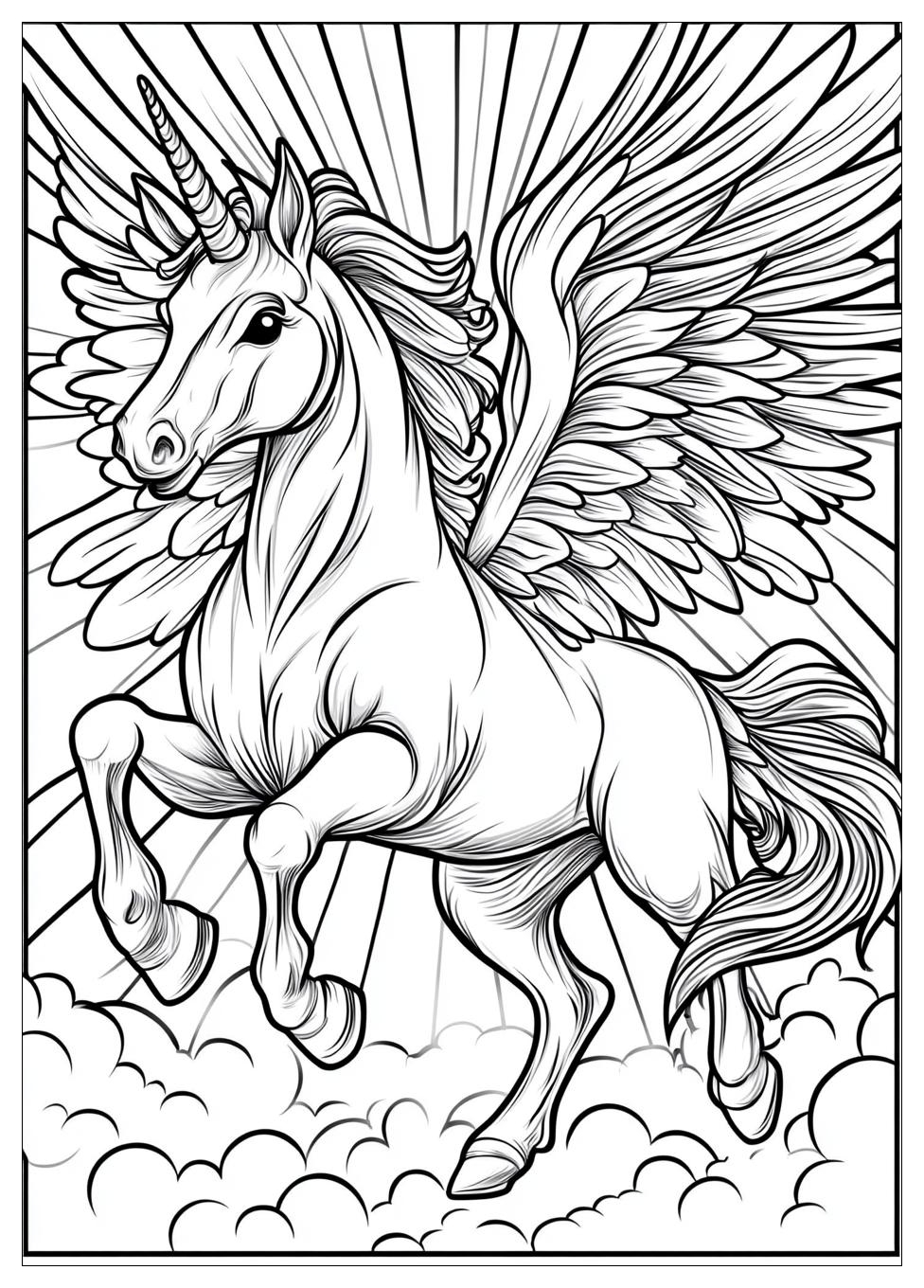 Einhorn Mit Flügeln Ausmalbilder 11