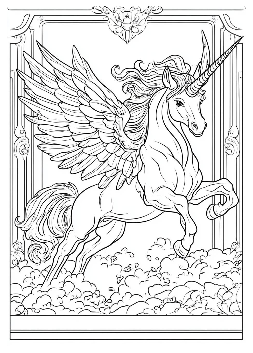 Einhorn Mit Flügeln Ausmalbilder 12
