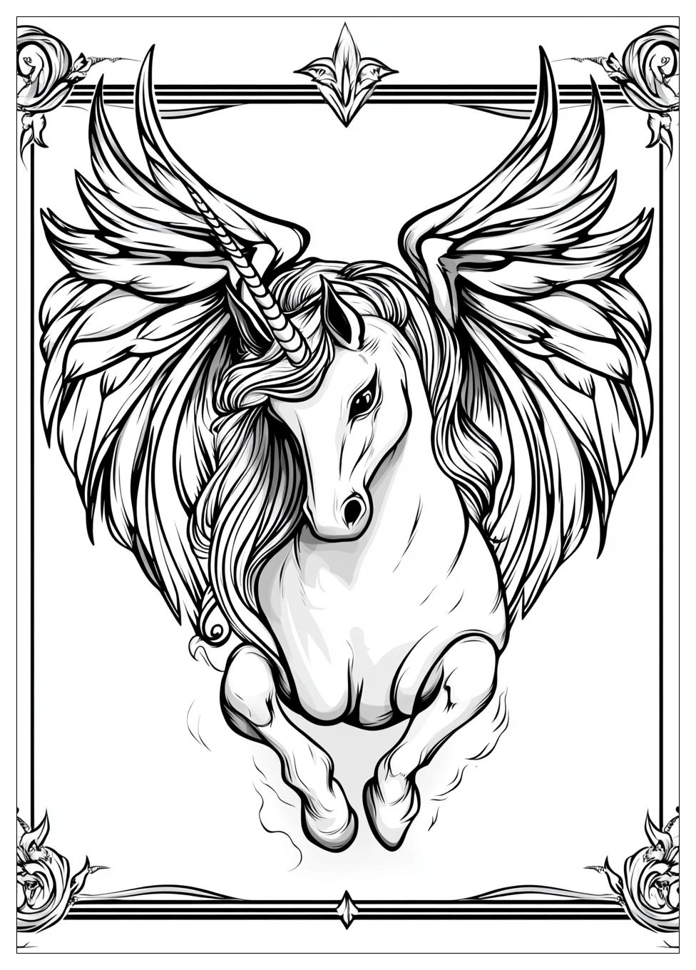 Einhorn Mit Flügeln Ausmalbilder 14