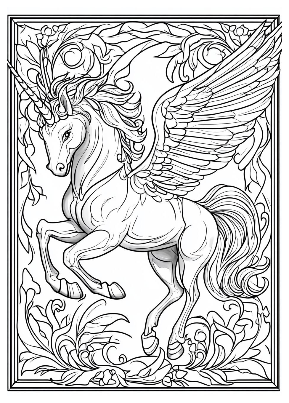 Einhorn Mit Flügeln Ausmalbilder 16
